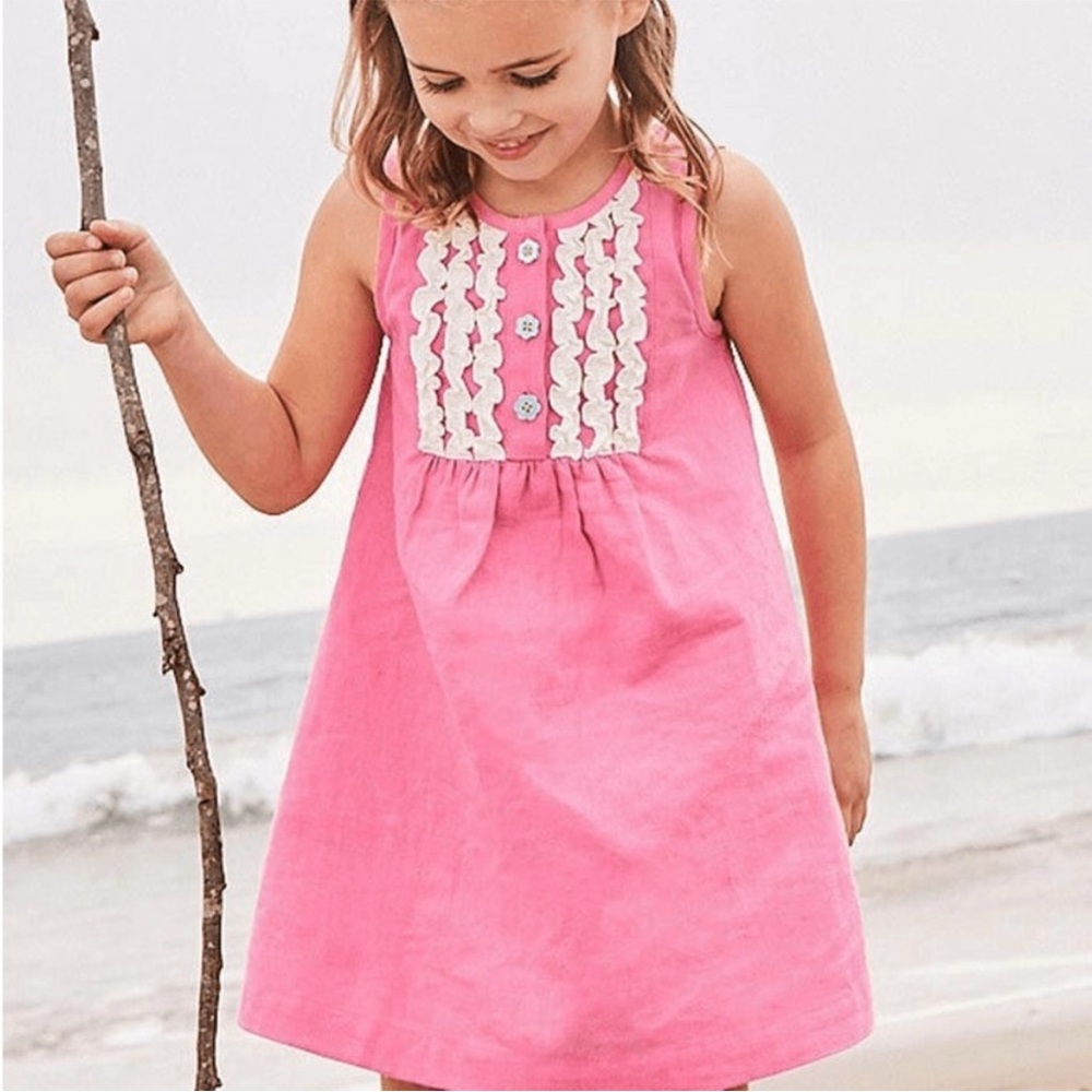 Matilda Jane Sleeveless Dress. Girl’s Sz-6 Pink | Ruffles | Dazzling Dream Dress